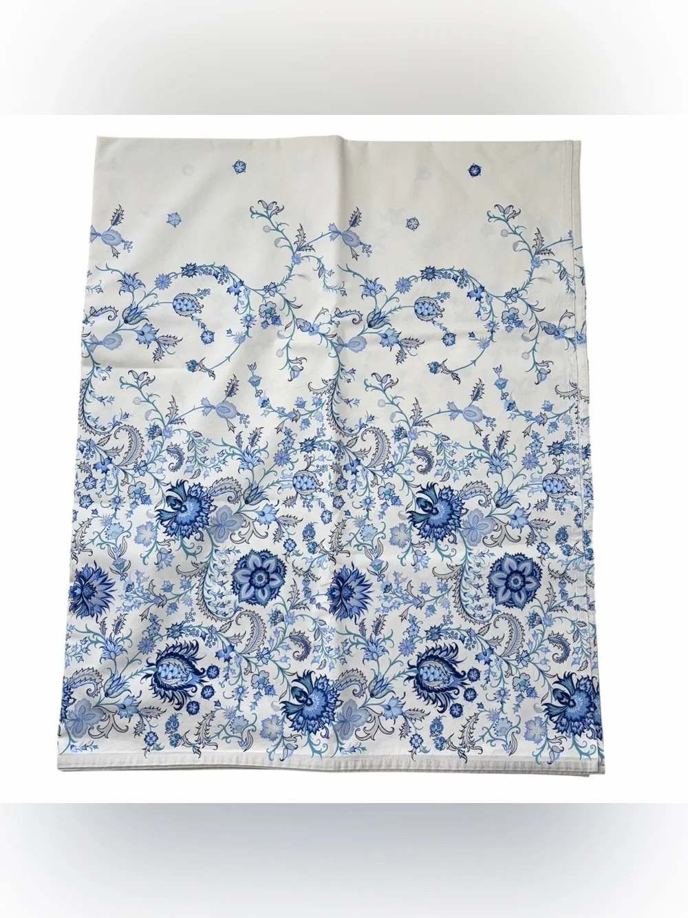 Vent Du Sud Blue and White French Tablecloth Teflon Coated Rectangular 92